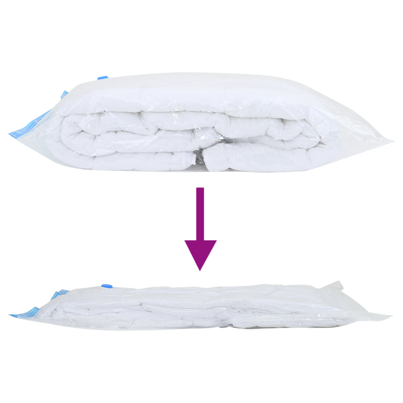 vidaXL Uzglabāšanas maisi 20 pcs Caurspīdīga un zila 130 x 100 cm