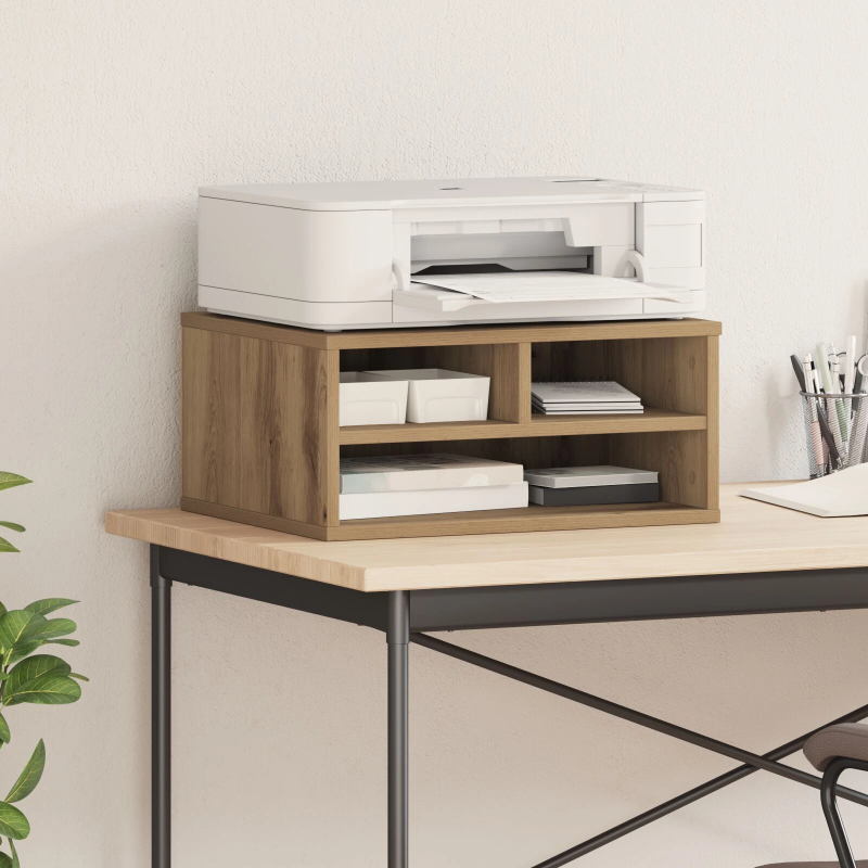 vidaXL Printera statīvs Artisānā ozols 49 x 40 x 22.5 cm