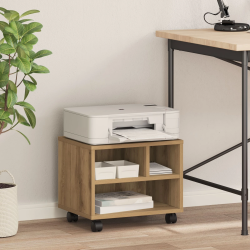 vidaXL Printera statīvs Artisānā ozols 41 x 32 x 33.5 cm