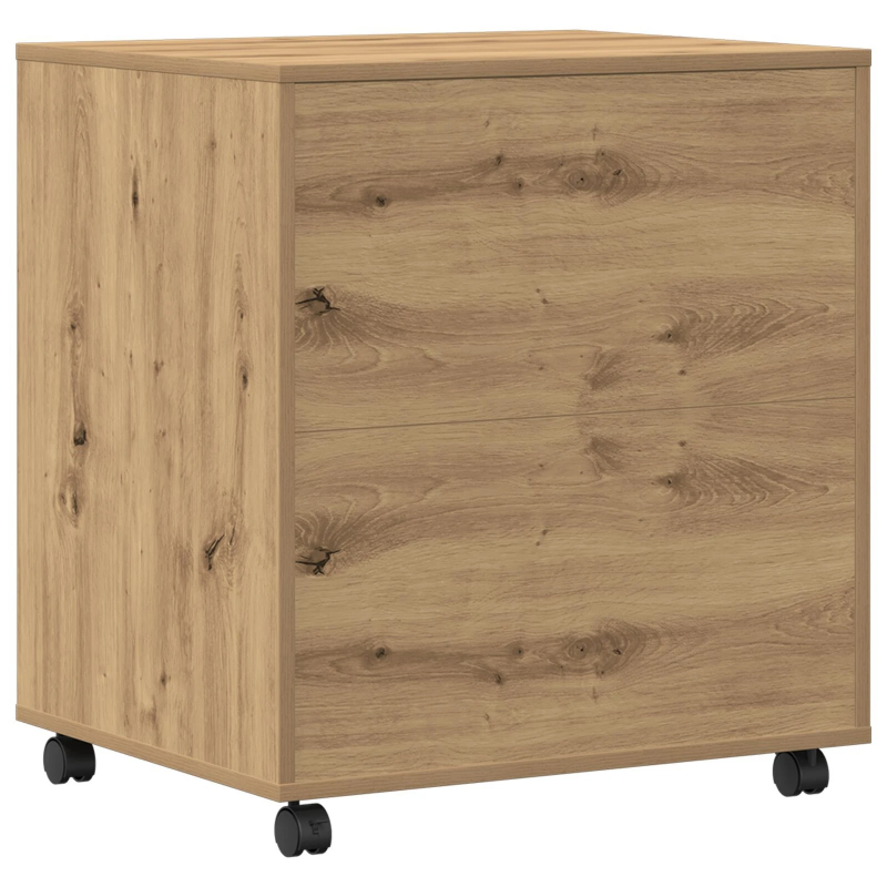 vidaXL Printera statīvs ar uzglabāšanu amatnieku ozola 60 x 50 x 67 cm