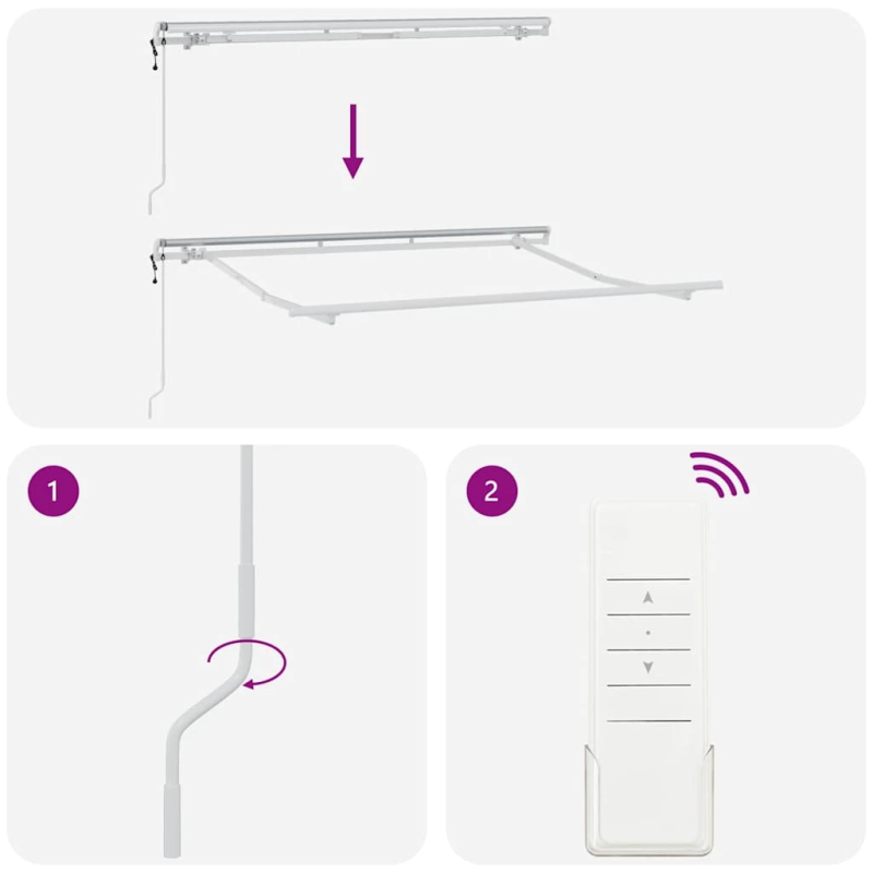 vidaXL Izvelkams jumtiņš Sarkana 250 x 200 cm audums