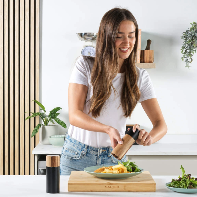 Salter BW12068EU7 Toronto Salt & Pepper Mills Black