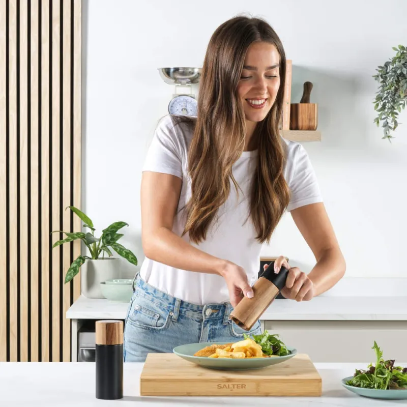 Salter BW12068EU7 Toronto Salt & Pepper Mills Black