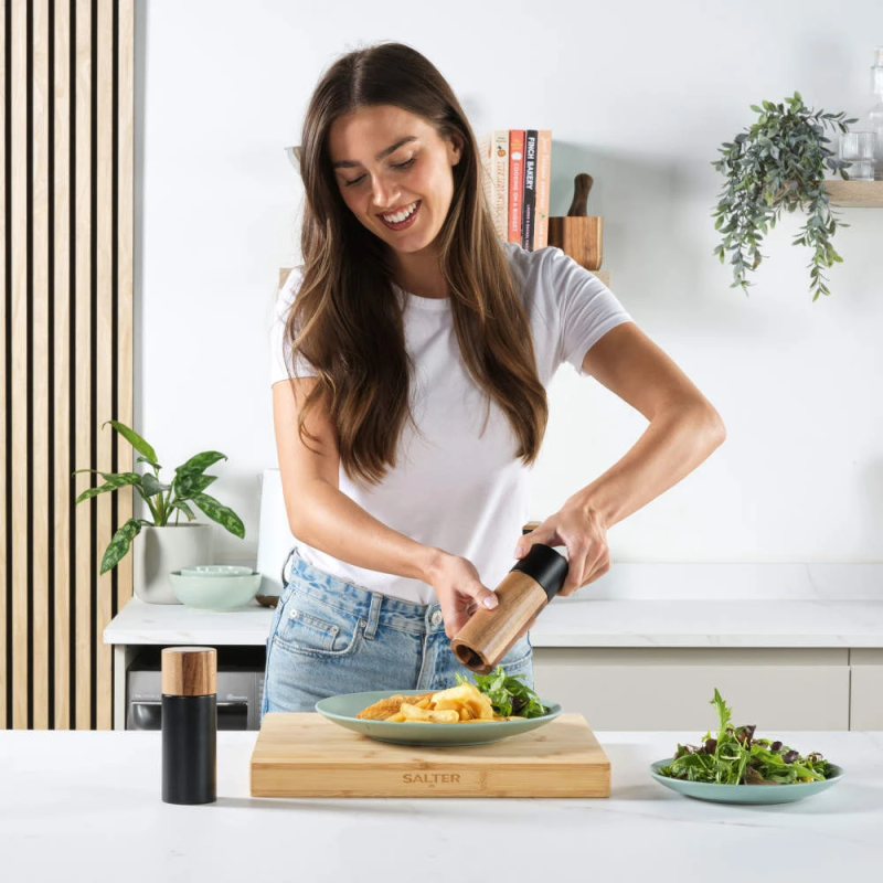 Salter BW12068EU7 Toronto Salt & Pepper Mills Black