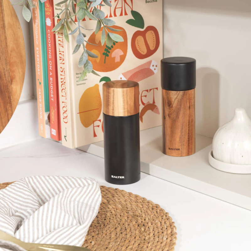 Salter BW12068EU7 Toronto Salt & Pepper Mills Black