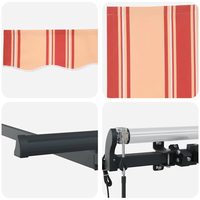 vidaXL Izvelkams jumtiņš Dzeltena 350 x 200 cm audums