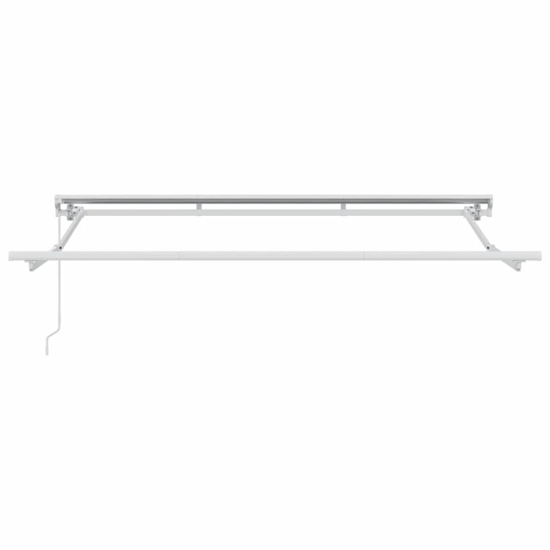 vidaXL Izvelkams jumtiņš Sarkana 350 x 200 cm Poliesters un metāls