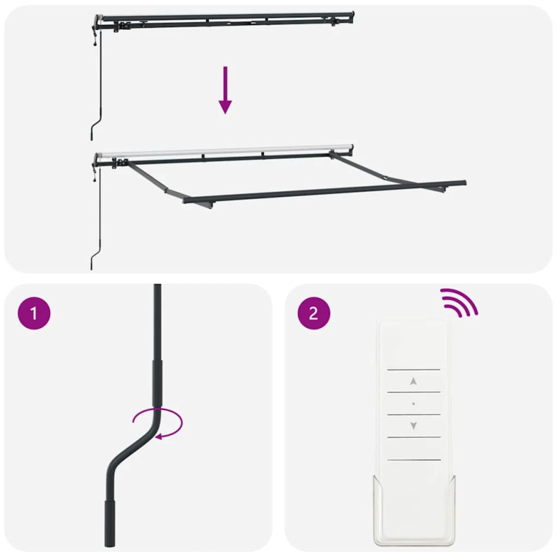 vidaXL Izvelkams jumtiņš Sarkana 350 x 200 cm audums