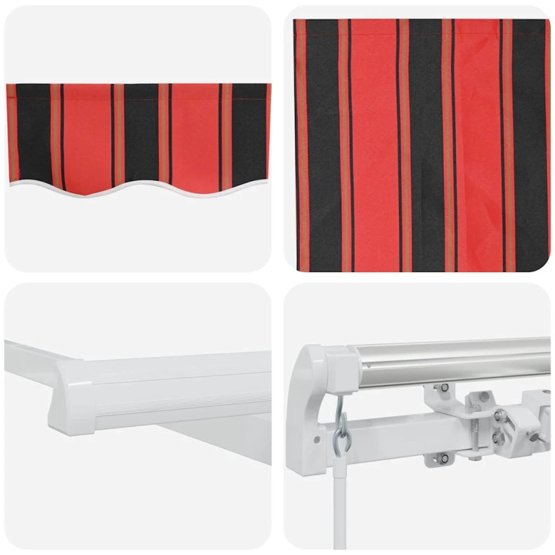 vidaXL Izvelkams jumtiņš Oranžs un brūns 300 x 250 cm