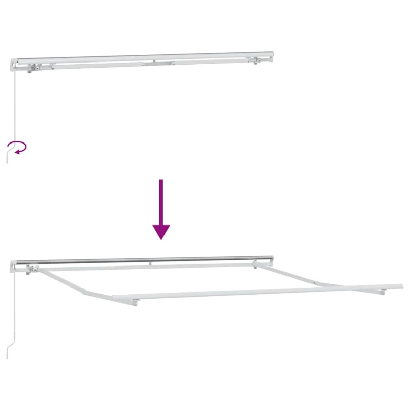 vidaXL Izvelkams jumtiņš Oranžs un brūns 300 x 250 cm