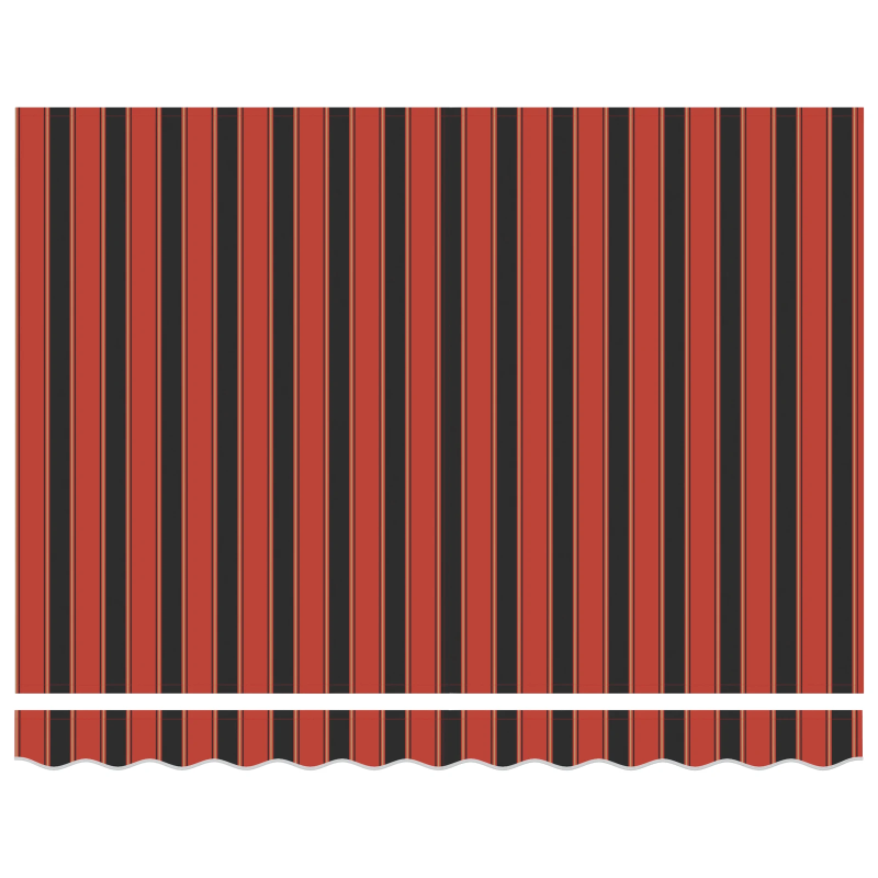 vidaXL Izvelkams jumtiņš oranža un brūna 300 x 250 cm audums