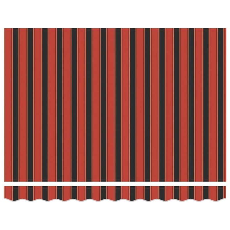 vidaXL Izvelkams jumtiņš Oranža un melna 300 x 250 cm