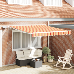 vidaXL Izvelkams jumtiņš Dzeltena un oranža 300 x 250 cm