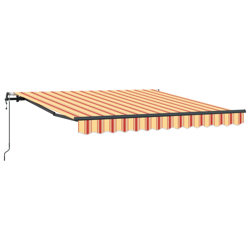 vidaXL Izvelkams jumtiņš Dzeltena un oranža 300 x 250 cm