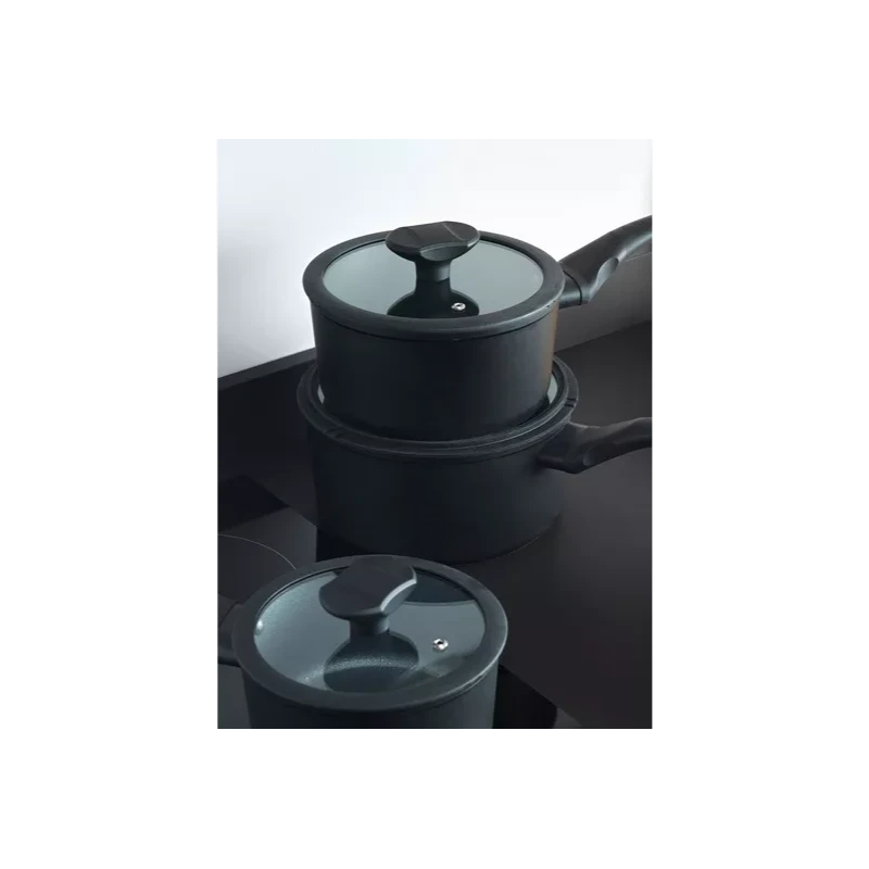 Russell Hobbs RH02131EU7 Crystaltech tall saucepan set 3pcs