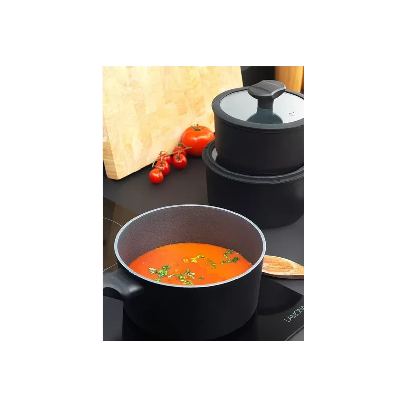 Russell Hobbs RH02131EU7 Crystaltech tall saucepan set 3pcs