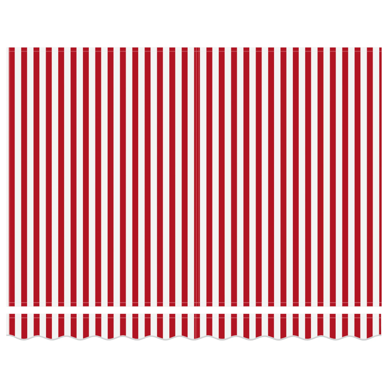 vidaXL Ištraukiama markizė Raudona ir balta 300 x 250 cm