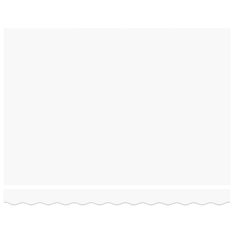 vidaXL Izvelkams jumtiņš Balts 300 x 250 cm audums