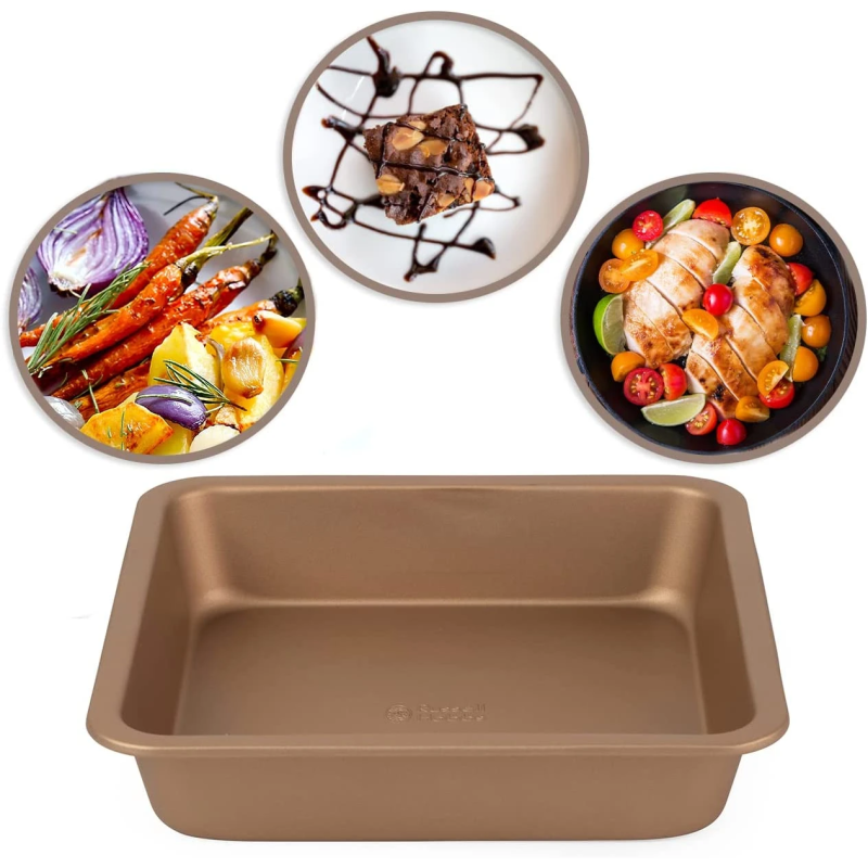 Russell Hobbs RH02148GEU7 Opulence square pan 22cm gold