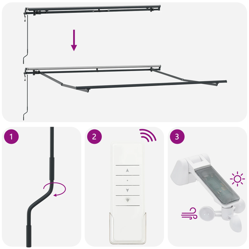 vidaXL Izvelkams jumtiņš Sarkana un balta 350 x 250 cm