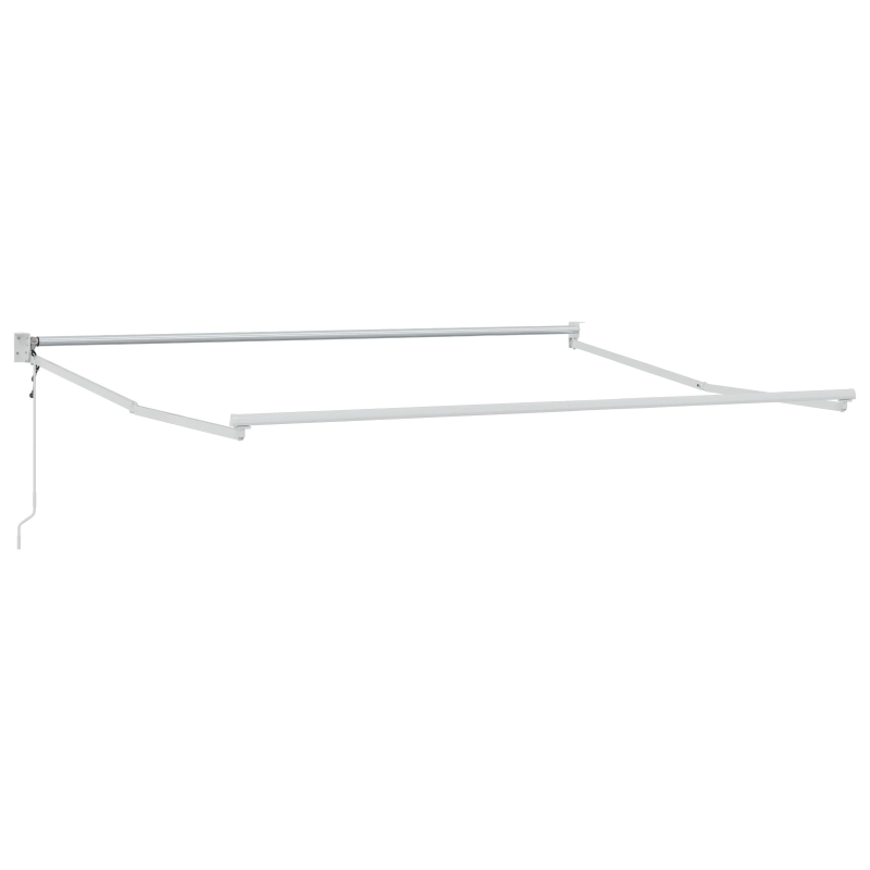 vidaXL Izvelkams jumtiņš Sarkana un balta 350 x 250 cm