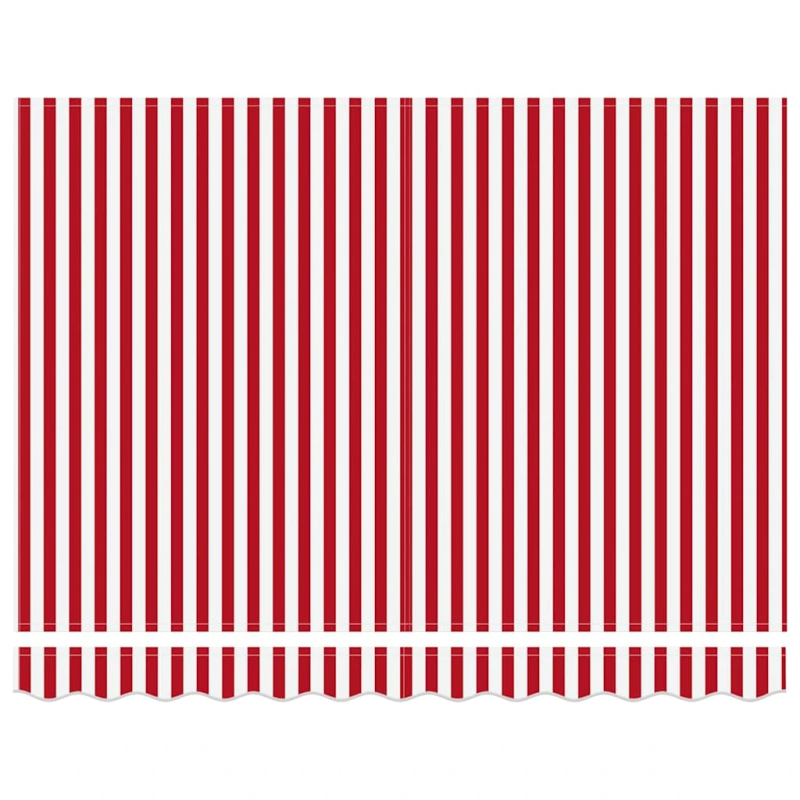 vidaXL Izvelkams jumtiņš Sarkana un balta 350 x 250 cm