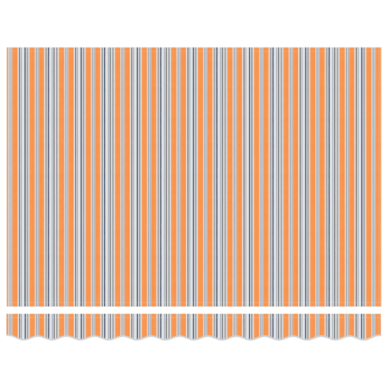 vidaXL Izvelkams jumtiņš Daudzkrāsains 350 x 250 cm Audums un tērauds