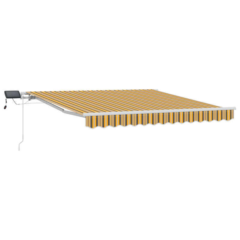 vidaXL Izvelkams jumtiņš ar 350 x 250 cm audums