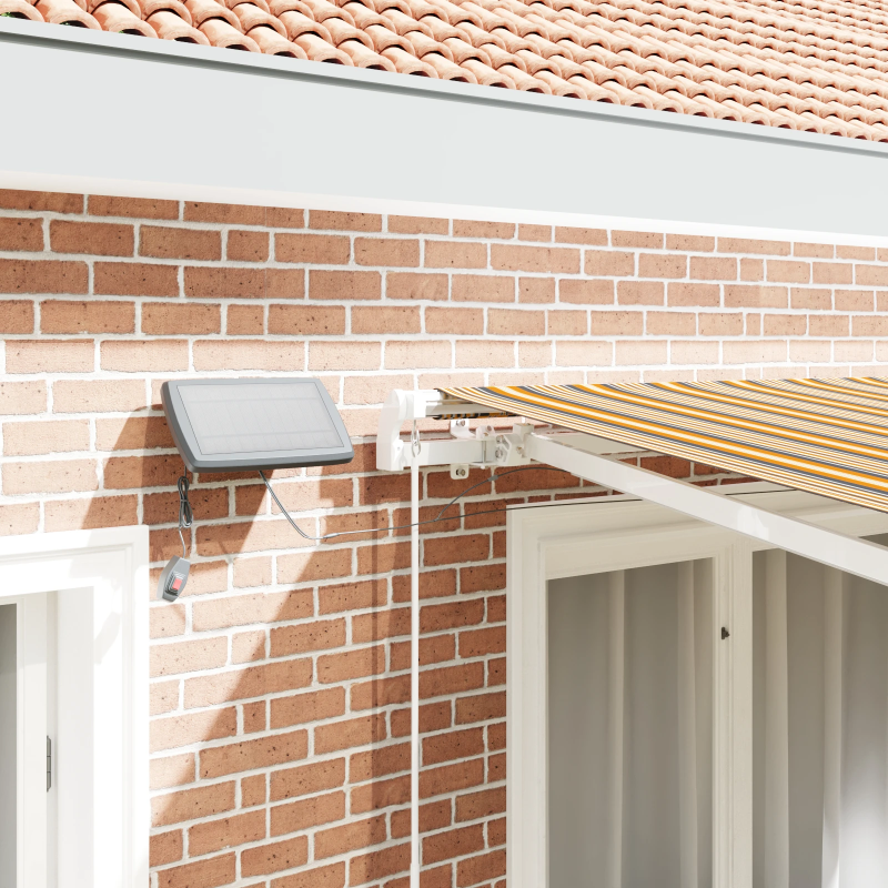 vidaXL Izvelkams jumtiņš ar 350 x 250 cm audums