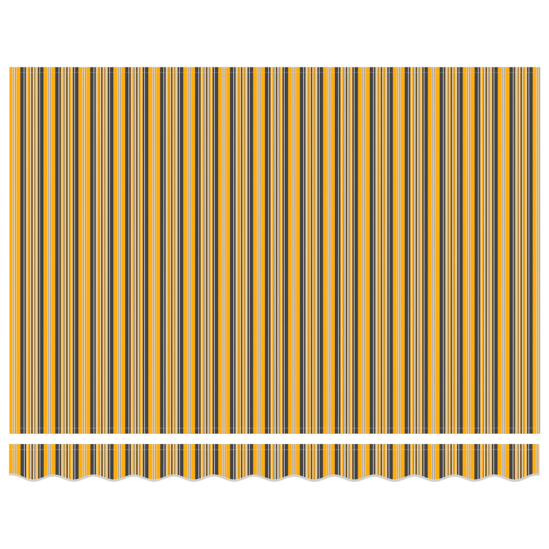 vidaXL Izvelkams jumtiņš Daudzkrāsains 350 x 250 cm