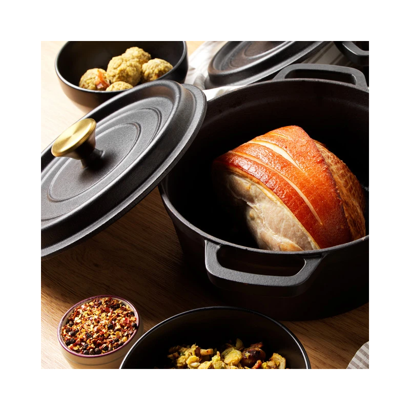 Russell Hobbs RH02524BEU7 Cast iron stockpot 24cm black