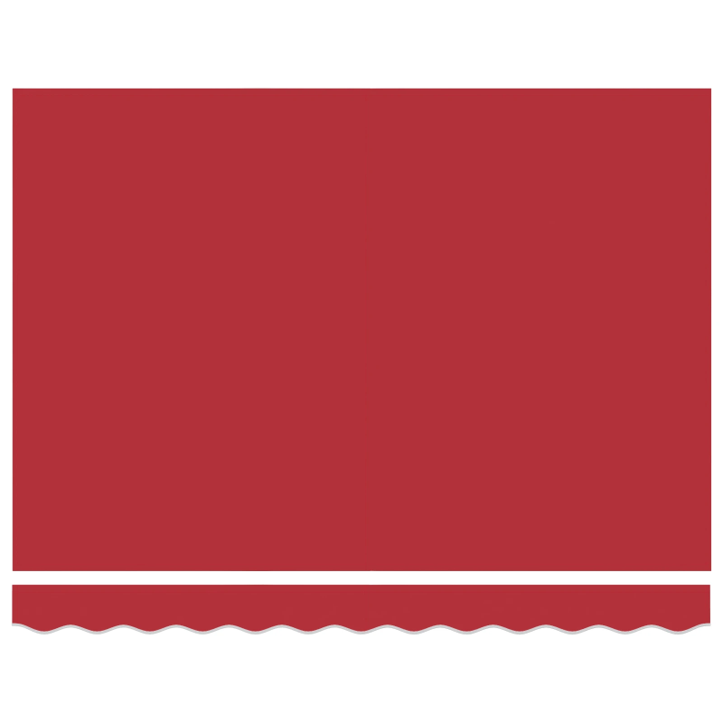 vidaXL Markīze Sarkana 350 x 250 x 165 cm Poliesters un alumīnijs