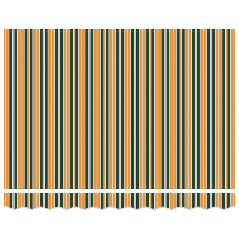 vidaXL Izvelkams jumtiņš Daudzkrāsains 350 x 250 cm Audums un Metāls