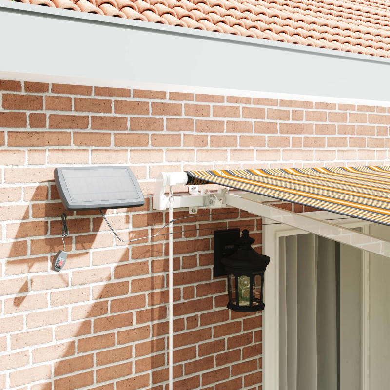 vidaXL Izvelkams jumtiņš Daudzkrāsains 400 × 300 cm Audums un tērauds