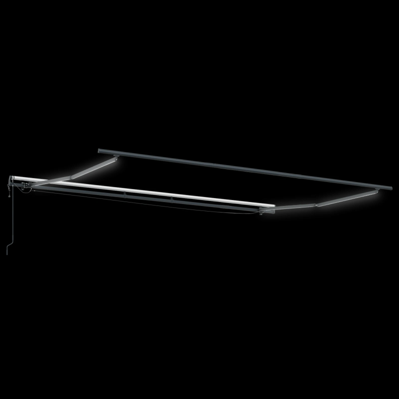 vidaXL Skėtis Audinys su Įvairiaspalvis 400 × 350 cm Poliesteris