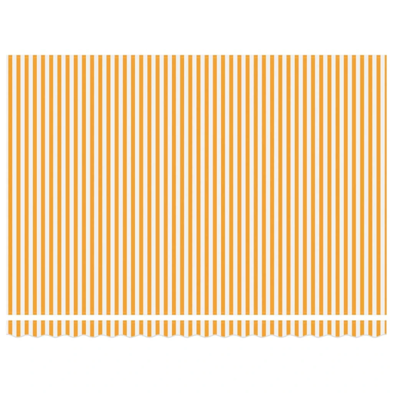 vidaXL Izvelkams jumtiņš Dzeltena un balta 450 × 300 cm