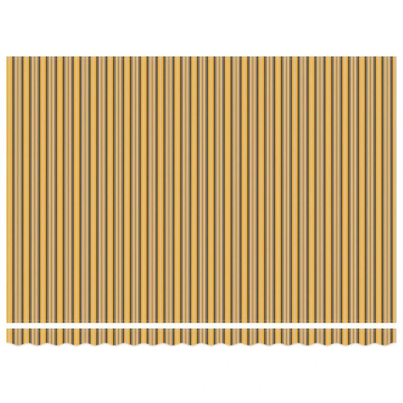 vidaXL Izvelkams jumtiņš Dzeltena un pelēka 450 × 300 cm