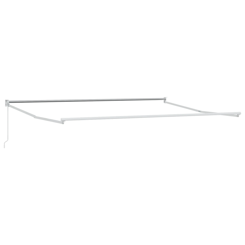 vidaXL Markīze Oranžs un brūns 500 x 300 x 165 cm Poliesters un metāls