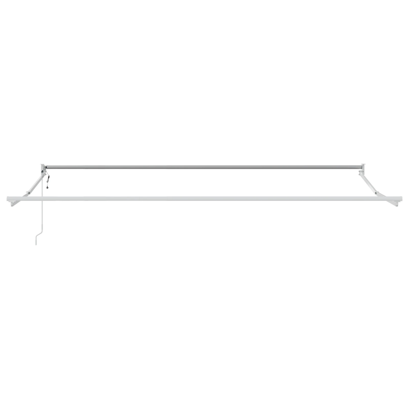 vidaXL Markīze Oranžs un brūns 500 x 300 x 165 cm Poliesters un metāls