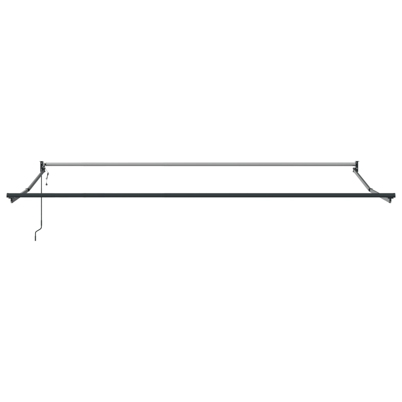 vidaXL Markīze Oranžs un brūns 500 x 300 x 165 cm Poliesters un metāls