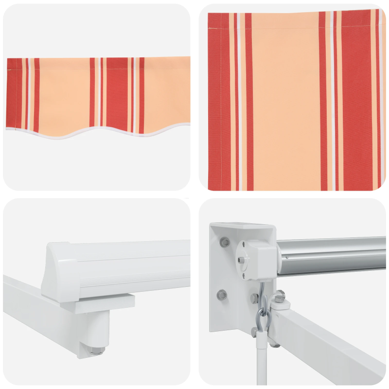 vidaXL Markīze Dzeltena un oranža 500 x 300 x 165 cm