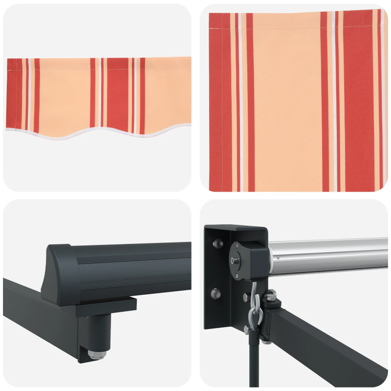 vidaXL Markīze Dzeltena un oranža 500 x 300 x 165 cm