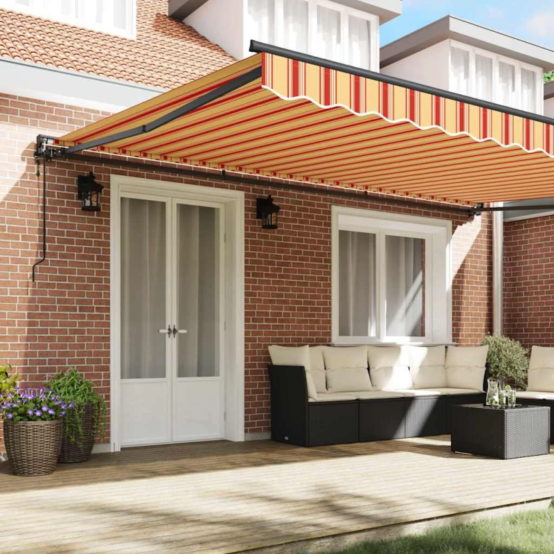 vidaXL Izvelkams jumtiņš Daudzkrāsains 500 × 300 cm