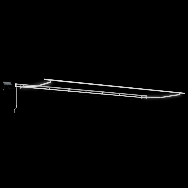 vidaXL Izvelkams jumtiņš oranža un brūna 600 × 300 cm