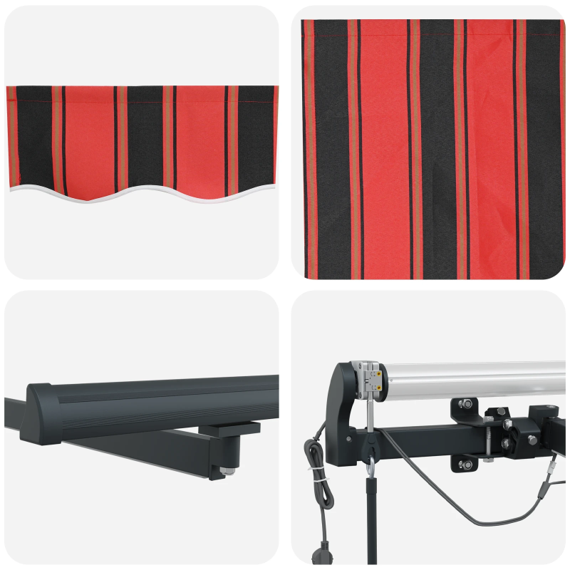 vidaXL Pārsega audums ar oranža un brūna 600 × 300 cm Poliesters