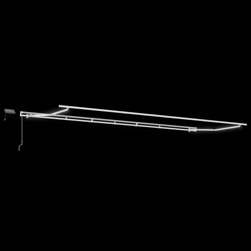 vidaXL Izvelkams jumtiņš Dzeltena un oranža 600 × 300 cm