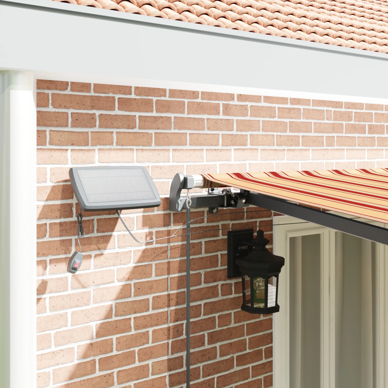 vidaXL Izvelkams jumtiņš dzeltena un oranža 600 ×300 cm audums