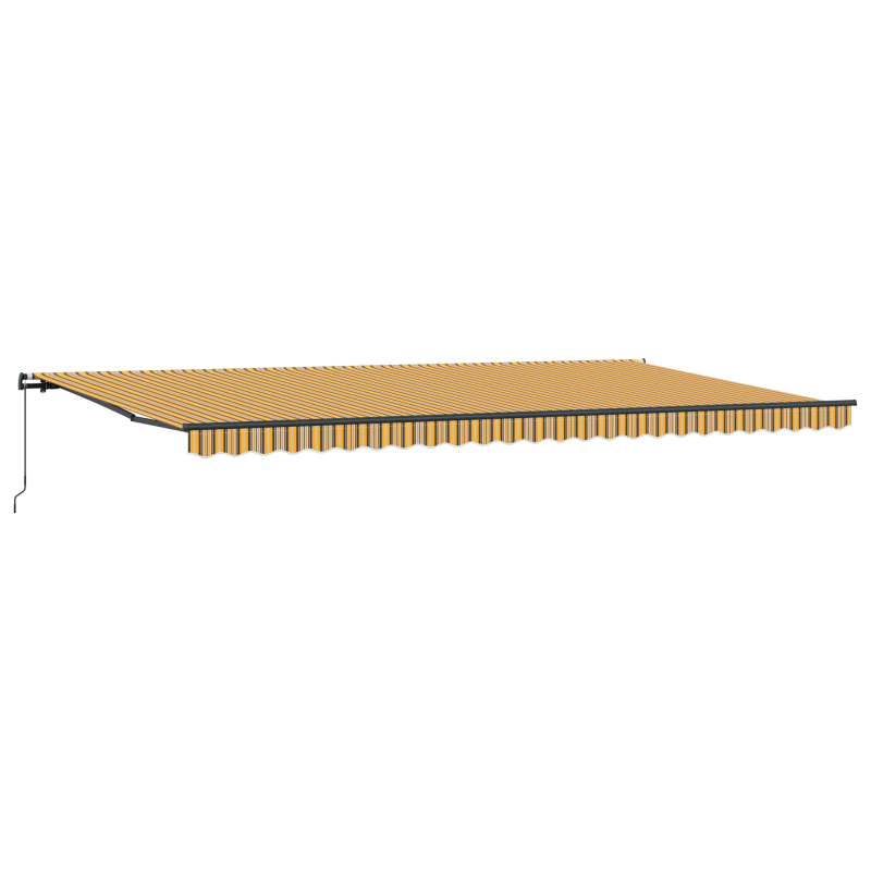 vidaXL Izvelkams jumtiņš Daudzkrāsains 600 × 350 cm