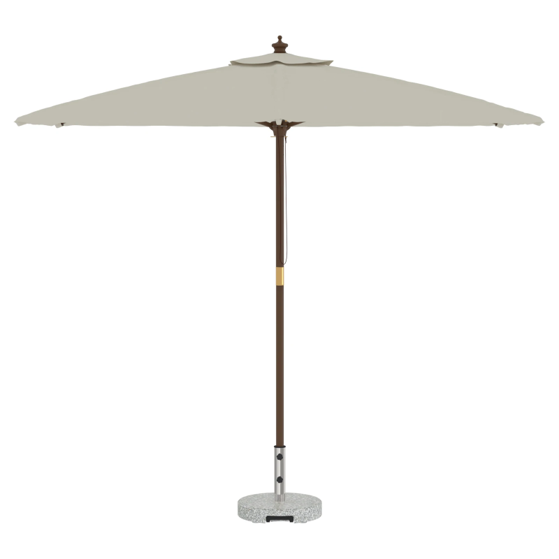 vidaXL Saulessarga pamatne Pelēka DIA 45 x 37.5 cm Granīts