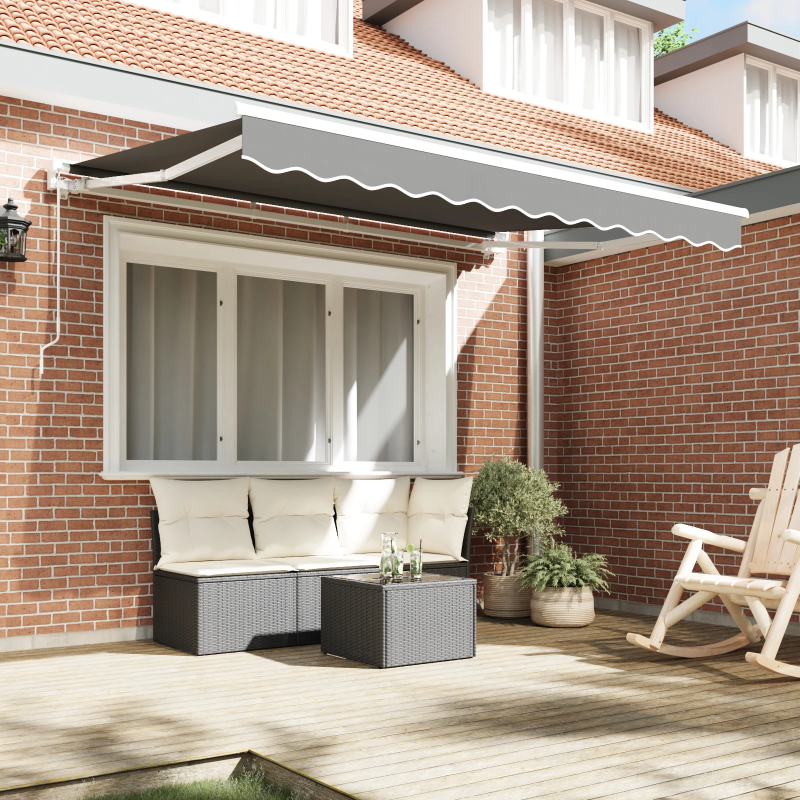 vidaXL Pārklājuma struktūra Balts 3 x 2 m Pulverkrāsots tērauds